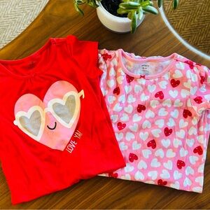 Pink & Red Hearts print nightgown sets ❤️💕